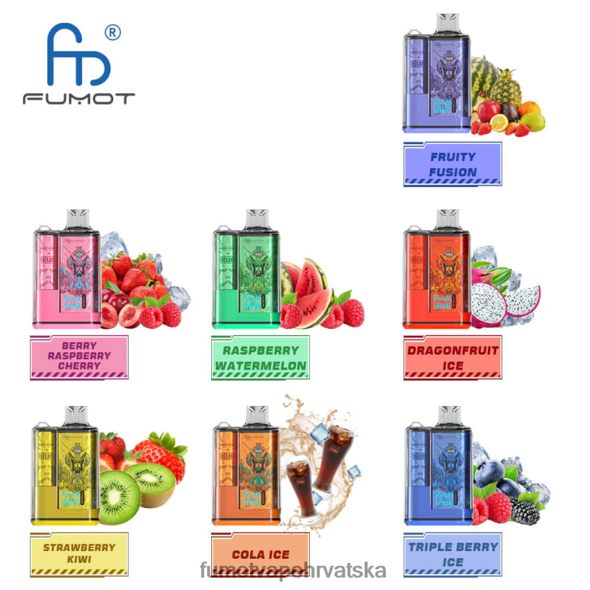 Fumot Discount Code | plava razz limunada Z0020B258 12000 jednokratna kutija za vape - 20 ml (1 komad) Fumot Crystal