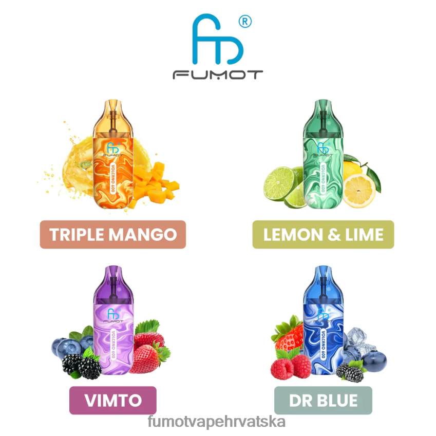 Fumot Discount Code | trostruki mango Z0020B288 Jednokratni vape usklađen s 600 tpd - 2 ml (set od 3 komada) Fumot Volcano