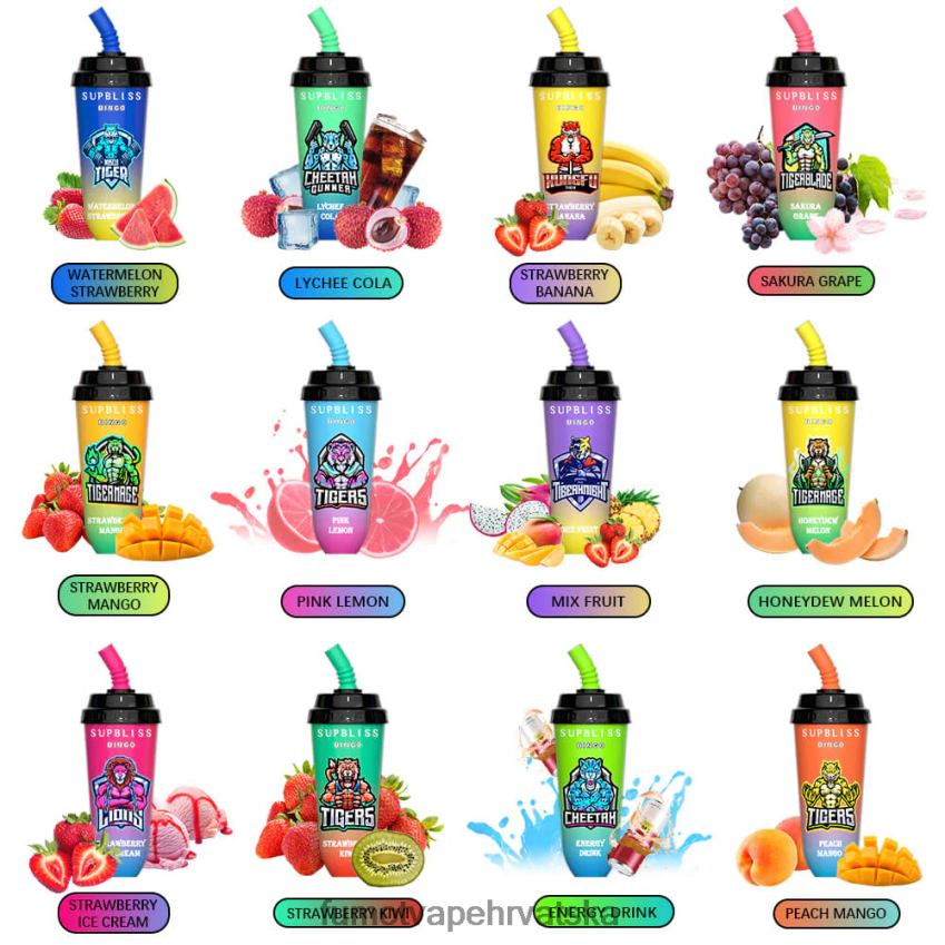 Fumot Vape Sale | jagoda banana Z0020B407 16 ml 8000 jednokratni uređaj za vape pod (1 komad) Fumot Supbliss Bingo