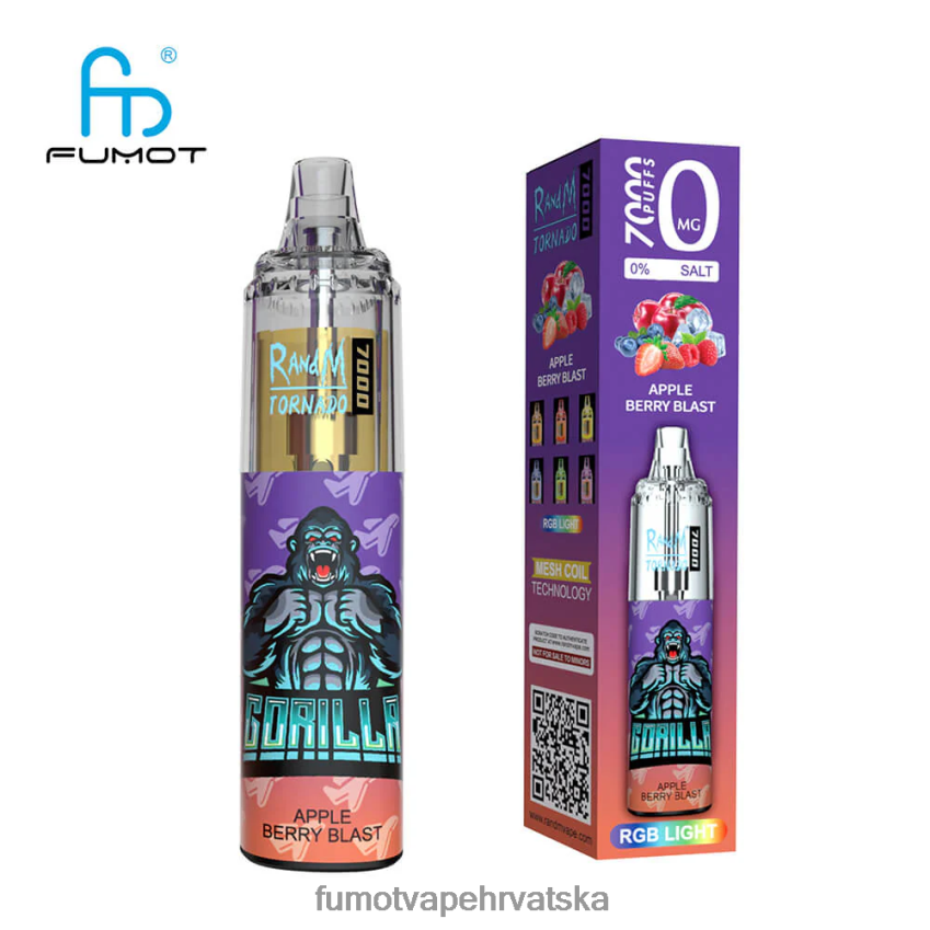 Fumot Discount Code | Gumeni medo Z0020B518 0% 7000 jednokratna vape olovka od 14 ml (1 komad) Fumot Tornado