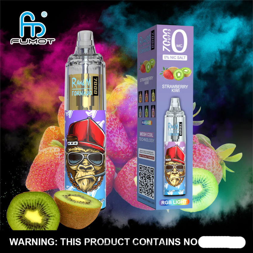 Fumot Discount Code | Gumeni medo Z0020B518 0% 7000 jednokratna vape olovka od 14 ml (1 komad) Fumot Tornado