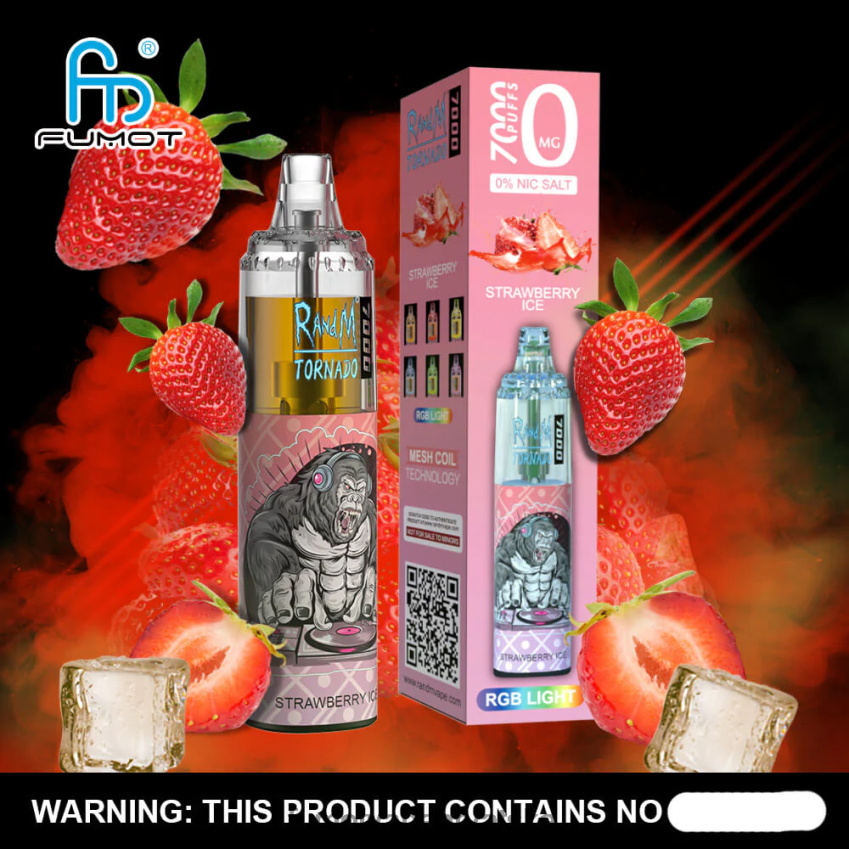 Fumot Discount Code | Gumeni medo Z0020B518 0% 7000 jednokratna vape olovka od 14 ml (1 komad) Fumot Tornado