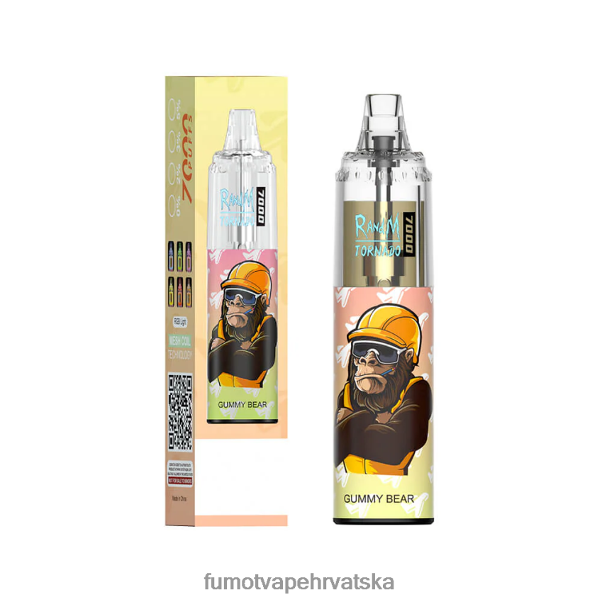 Fumot Discount Code | Gumeni medo Z0020B78 7000 jednokratna vape olovka - 14 ml (1 komad) Fumot Tornado