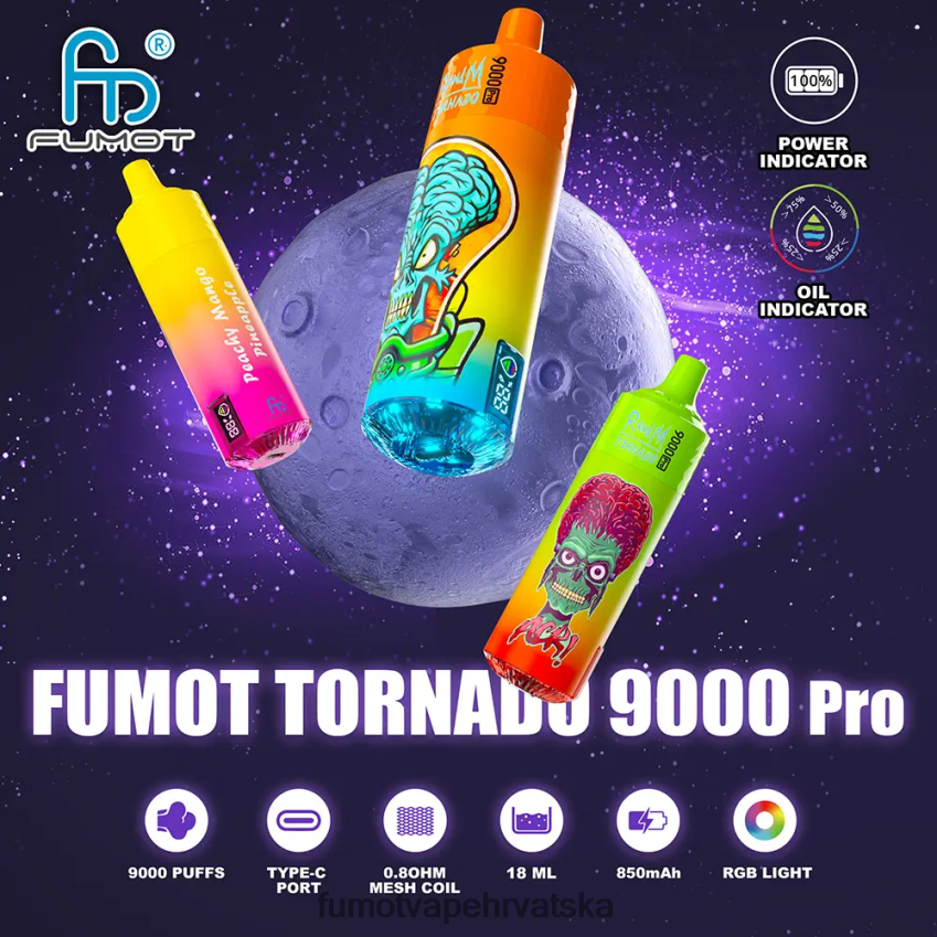 Fumot Discount Code | borovnica kisela malina Z0020B208 9000 pro jednokratni vape - 18 ml (1 komad) Fumot Tornado