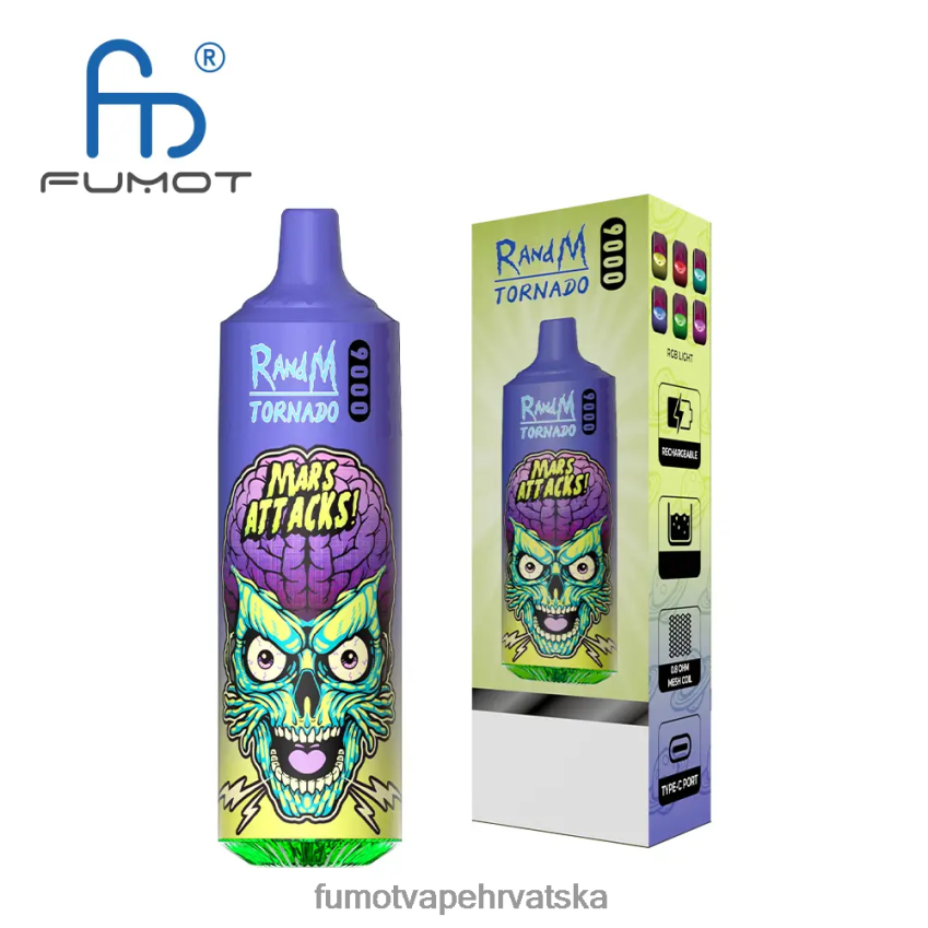 Fumot Discount Code | breskvasti mango ananas Z0020B8 9000 jednokratna vape olovka - 18ml (1 komad) Fumot Tornado