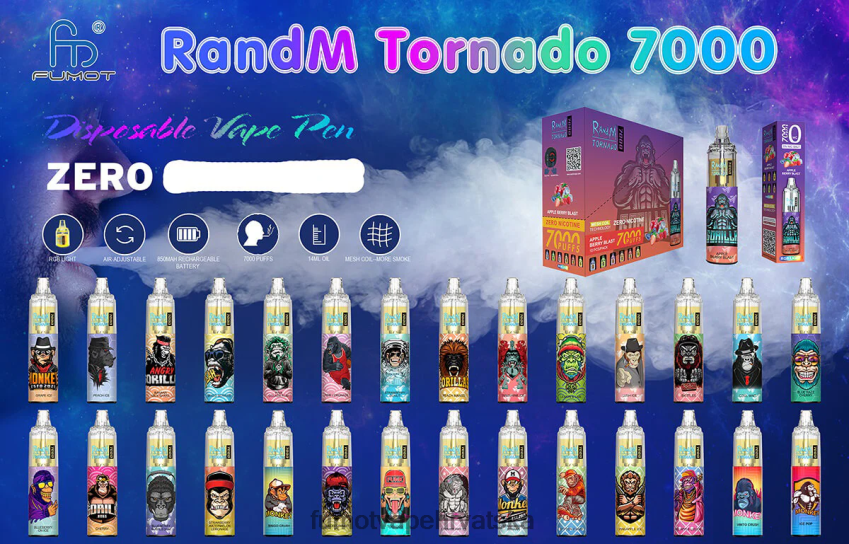 Fumot Discount Code | jagoda banana Z0020B538 7000 jednokratna vape olovka 0% - 14 ml (1 komad) Fumot Tornado