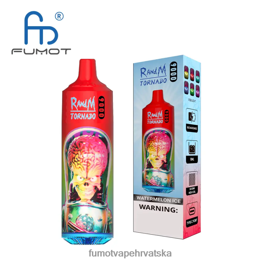 Fumot Discount Code | ledeni pop Z0020B38 jednokratna vape olovka 9000 - 18 ml (1 komad) Fumot Tornado