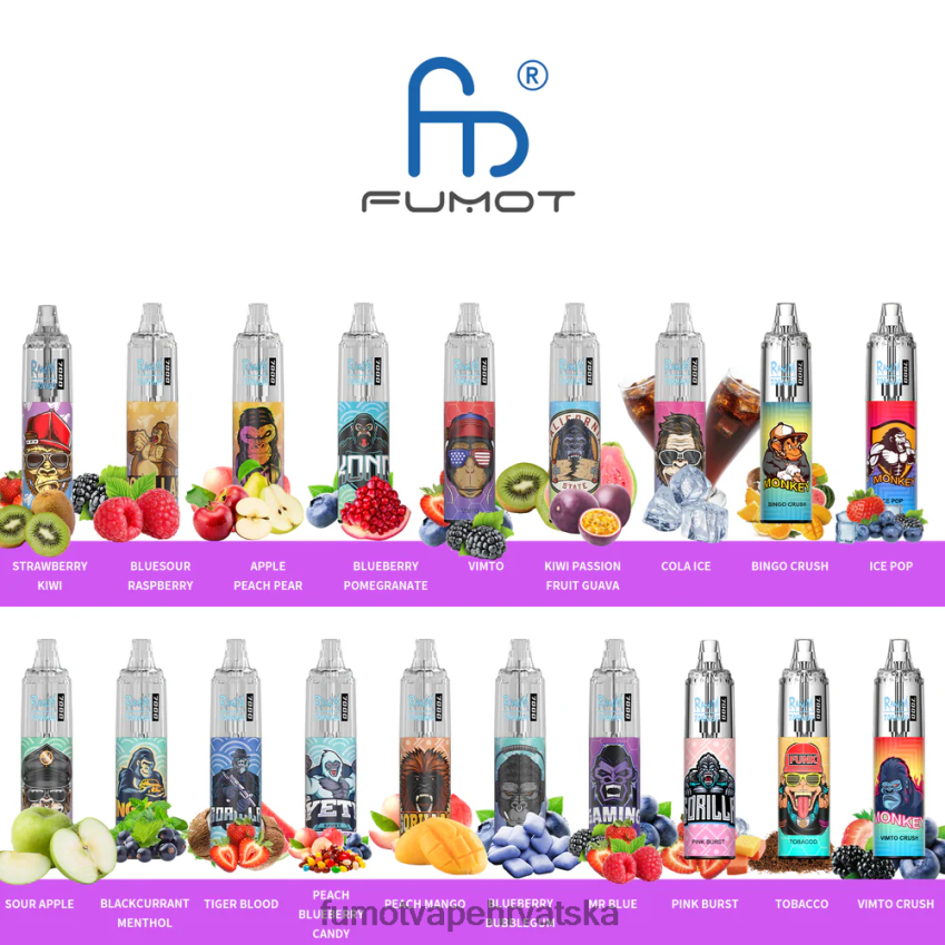 Fumot Disposable Vape | cola led Z0020B513 0% 7000 jednokratna vape olovka - 14ml (1 komad) Fumot Tornado