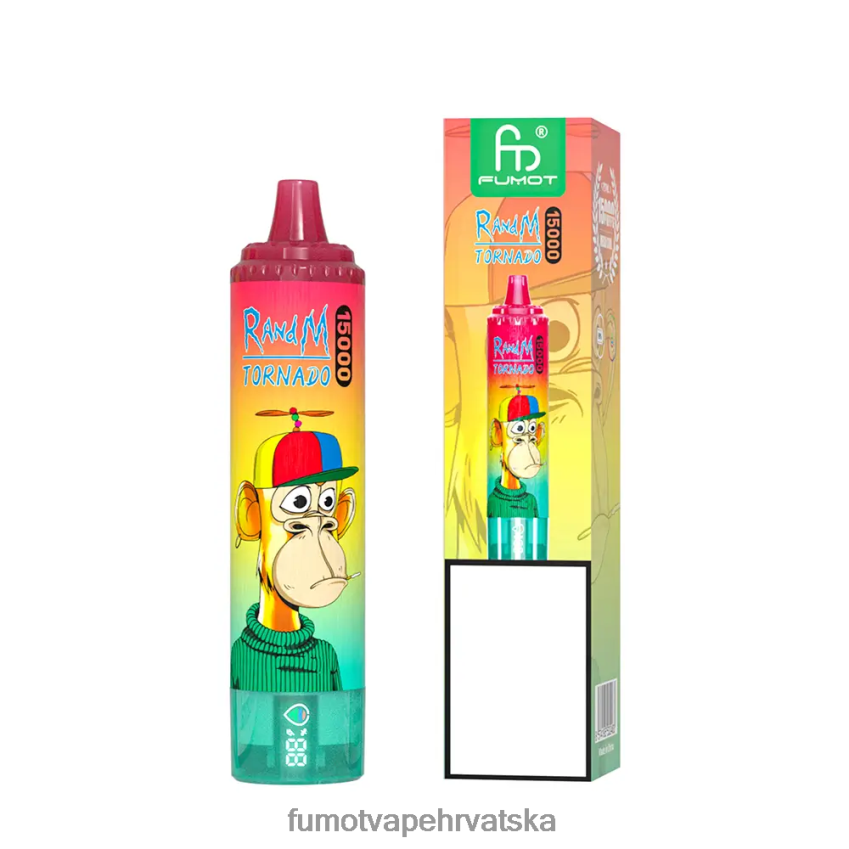 Fumot Vape Hrvatska | ledeni pop Z0020B172 15000 jednokratnih vapea - 25 ml (1 komad) Fumot Tornado